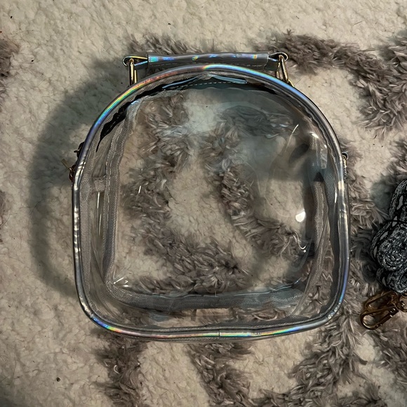 NWOT Clear PVC Crossbody - Picture 3 of 6